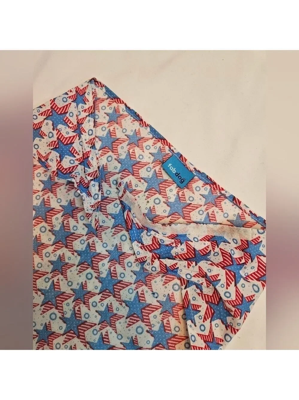 Upcycled Dog Bandana Christmas Trees heat transfer Ho Ho Ho Merry Christmas (M)